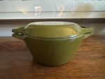 Green Copco D2 Dutch Oven designed by Michael Lax in Denmark during the 1960s.