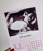 Family Photo Calendar Magnet, English Months, Monthly Calendar Prints Set Of 12