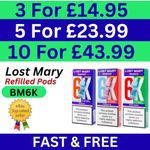 Lost Mary BM6000 Refill Pods Prefilled Replacement 20mg