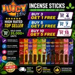 JUICY JAYS Original Thai Incense Sticks Various Flavours Insence Scents Diffuser