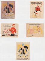 USC15) USA c1910s D.H. Brigham & Co Dept Store Advertising Labels set of 5. One