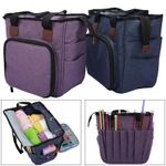 Portable Yarn Storage Bag Knitting Tote Bag Crochet Hooks Organizer Case Bag UK