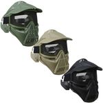 FULL FACE MESH MASK STEEL GRID AIRSOFT PAINTBALLING PROTECTIVE VENTILATED SHIELD