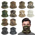 Camouflage Neck Tube Snood Scarf Gaiter Adults Warmer Scarf Biker Ski Balaclava