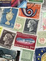 LUXEMBOURG 50 Postage Stamps Used Off Paper For Collecting And Craft Projects.
