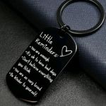 Little Reminders Engraved Steel Keyring Motivational Gift