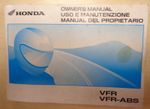 Genuine Honda VFR800 Owner's Manual 37MCW640 With Wiring Diagram EN/IT/ES