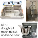 ADEXA commercial double fryer liu ben handheld donut machine neo mixer FULL SET