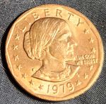 RARE 1979 P SUSAN B ANTHONY DOLLAR WITH DDR/DDO ON BOTH SIDES OF COIN