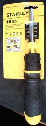 Stanley 0-68-010 Multi-Bit Ratcheting Screwdriver. 10pc. New with tag. Fast Post