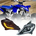 Pair LED Headlights Assembly Light for Yamaha ATV Raptor 700 YFZ 450R 2006-2022
