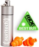 Auritech Motorcycle Motorbike Hearing Protectors Ear Plugs - Orange