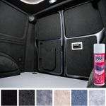 4 Way Stretch Carpet Camper Van Lining VW T6 5 Transporter Caddy Transit + Glue