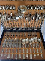 Vintage Retro LBL Made In Italy Cuttlery Set 51pcs Silver Plated
