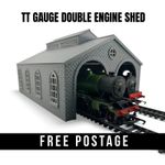 TT Gauge Engine Shed 2 Road Loco Shed - 1:120 Model Railway Building - Steam Era