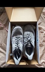 Hoka Clifton 10 Men's Grey Mesh Running Trainers Lace Up Low Top UK 10.5