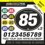 RETRO VINTAGE EVO MOTOCROSS NUMBER BOARD OVALS GRAPHICS DECALS STICKERS CUSTOM