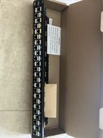 24 Port Rack Mount RJ45 CAT6A SHIELDED Through Coupler Patch Panel with Back Bar
