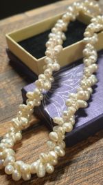 Antique Freshwater Pearl  Necklacev& Earring Set