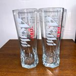 Asahi Super Dry Beer Glasses Set of 2 Pint Glasses