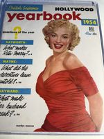 MARILYN MONROE - HOLLYWOOD YEARBOOK 1954 GREAT COLOR PHOTO COVER MAGAZINE!! NICE