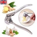 STAINLESS STEEL GARLIC CRUSHER SQUEEZER PRESS MASHER MINCER KITCHEN MANUAL TOOL