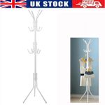 12 Hooks Coat Stand Coat Hat Jacket Umbrella Floor Standing Rack Clothes Hanger.