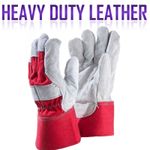 Leather Gardening Gloves Thorn Proof Heavy Duty Garden Work Safety Rigger XL