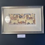  framed print Linda Jane Smith, Comic & Curious Cats ‘tea at the Ritz’ 1997