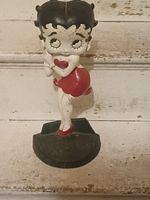 Cold Painted Cast iron Novelty Doorstop, Betty Boop, door stop 