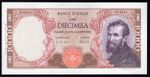 Italy, Banca D'Italia, 10,000 lire, 27-11-1973, G0618 074981 (Pick 97f). NEF