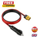 Portable 12V-24V XT60 Power Cable for Solar Generators - 0.3M with Fuse Safety