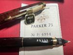 Parker Fountain Pen 75 Lacquer Thuja Gold Nib F Warranty NOS