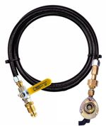 LPG Gas Bottle Refill Set Adaptors To Fill Empty 27mm Clip On Cylinders