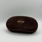 -TOM FORD LARGE Dark Brown Sunglasses Eyeglasses Case Cleaning Cloth - brand NEW