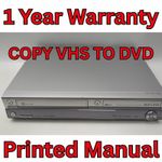 Panasonic DMR-EX95V HDD VHS DVD recorder COPY VHS to DVD HDD conversion Remote