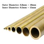 Brass Tube Pipe Tubing hollow Round OD 0.8mm-19mm Wall Thick 0.15-3mm Long 300mm