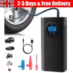 Car Tyre Inflator Cordless Digital USB Rechargeable Tire Air Compressor Pump New