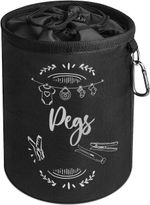 Waterproof Large Peg Bag with Drawstring Closure & Hanging Snap Hook Storage Bag