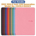 For Kindle 11th Gen 2024 6 inch Shockproof Smart Case Flip Leather Cover