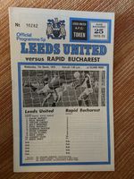 Leeds United v Rapid Bucharest  Cup Winners Cup  7th March 1973 L15