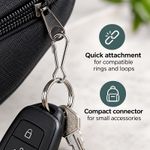 Metal Snap Lanyard Clips Hooks Carabiners Camping Loaded Clasp Keyring Buckle