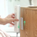 1PCS Wall-Mount Self Adhesive Power Strip Holder Plug & Extension Lead Organiser