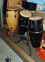 Toca Player's Series Wood Bongo Drums Hand Percussion Instrument