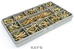 POZI COUNTERSUNK WOODSCREWS 380 ASSORTED 3.5mm TIMCO SOLO YELLOW WOOD SCREW KIT