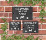 Beware of the Dog Slate Door Gate House Sign 3 Sizes All Breeds available D - L