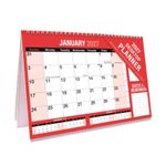 2027 Desktop Planner Month To View Stand Up Free Standing Calendar With Notes