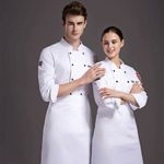 1x Kitchen Chef Jacket Coat Restaurant Catering Cooker Uniform Short/Long Sleeve
