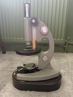 Vintage Soviet USSR School Microscope MBY-4 With Original Carry Case & Slides
