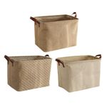 Foldable Storage Basket With Handles For Clothes Towels Laundry Storage Bin